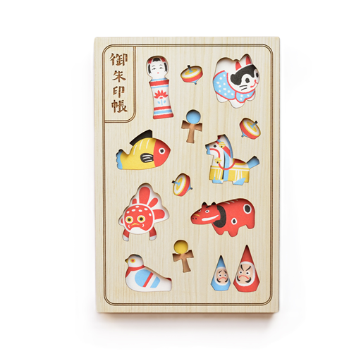 御朱印帳(木表紙) 郷土玩具