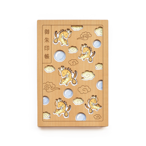 御朱印帳(木表紙) 金龍　