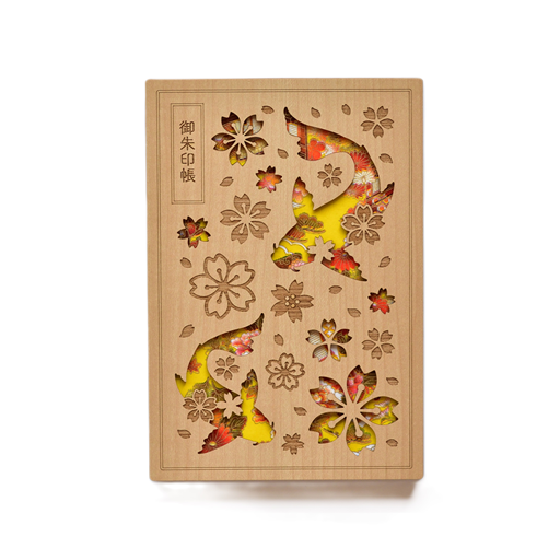 御朱印帳(木表紙) 千代鯉